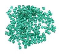 SHINEOFI 200 Piezas Cuentas de Cristal Facetadas de Color Verde para Manualidades de Joyería Cuentas Sueltas para Pulseras Pendientes y Collares Diy