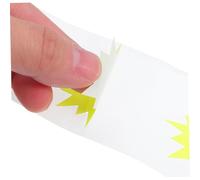 SHINEOFI 200 Piezas Etiquetas Adhesivas Fluorescentes Amarillas para de Venta de Garaje Unidades para Tienda Minorista y Decoración de Eventos
