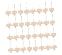 SHINEOFI 200 Piezas Unfinished Maple Leaf Wood Cutouts Natural Wood Leaves For Crafts Smooth Surface DIY Fall Decorations For Thanksgiving Parties And Classroom Ornaments