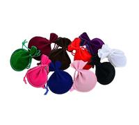 SHINEOFI 20piezas Bolsas de Joyería Cordón de Franela Forma Calabaza para Almacenar Joyas Dulces y Juguetes Pequeños Colores Surtidos