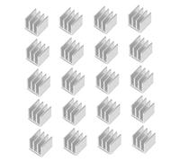 SHINEOFI 20piezas Disipador Multifunción Unidades Bloque Aletas Enfriamiento Disipador Uso Diario Aluminio