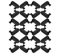 SHINEOFI 24 Piezas Hebillas de Repuesto para Mesa Plegable, Plástico Negro | Compatibles Patas Plegables y Marcos Metálicos, Diseño Oculto, Instalación sin Herramientas, Hogar Oficina