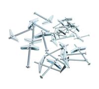SHINEOFI 24 piezas Tornillos Redonda y Tuercas de Ala al para Fijación de Trincheras de Cable Macetas Colgantes y Percheros Incluye Necesidades