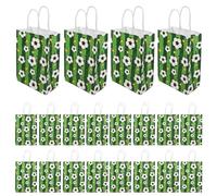 SHINEOFI 24piezas Bolsas De Papel Con Asas Para Fútbol Bolsas De De Fiesta Deportiva Para Cumpleaños y Eventos Diseño Festivo