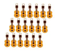 SHINEOFI 25 Piezas Guitar Charms Pendant Diy Jewelry Making Durable Alloy Music Instrument Accessories For Bracelets Necklaces Keychains Craft