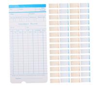 SHINEOFI 285 Piezas Tarjetas de Asistencia Dobles para Empleados Papel Resistente para Control Horario Oficinas Paquete Unidades