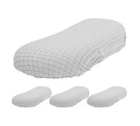 SHINEOFI 2par Fundas para Reposabrazos de Silla Extraíbles Almohadillas de Oficina Protectores Antideslizantes para Escritorios y Sillas