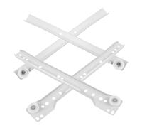 SHINEOFI 2pares Rodillo De Riel Deslizante Para Guías Para Muebles Rieles Metálicos De Alta Resistencia Para Cómoda Reemplazo De Correderas Para Uso Armarios