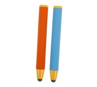 SHINEOFI 2piezas Aguja Lápiz Táctil Capacitivo para Tablet y Teléfono Accesorios De Lápiz Digital Dibujar y Escribir Pantalla Táctil Color Naranja y Azul