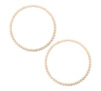 SHINEOFI 2piezas Atrapasueños Decorativo Guirnalda De Cuentas De Madera Con Aros Redondos De Macramé Marcos Para Atrapasueños Decoración Rústica Para Habitación Infantil y Manualidades