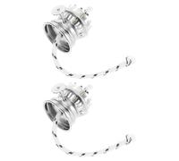 SHINEOFI 2piezas Base de Lámpara de Queroseno Conjunto de Quemador de Lámpara para Proyectos de Bricolaje Repuesto de Aceite Vintage Mecha de Luz de Aceite y Collar de Reducción