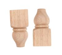 SHINEOFI 2piezas Patas De Madera Hechas Mano para Muebles Sin Terminar Soporte para Sofá Patas De Repuesto para Mesas para Decoración Rústica Pies De Muebles De Calidad