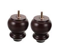 SHINEOFI 2piezas Patas de Sofá de Madera Maciza Reemplazo para Muebles Tornillos y Almohadillas para Sofás y Mesas Altas