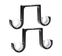 SHINEOFI 2piezas Soportes de Barra de Cortina Doble para Techo Aluminio Estilo Clásico Fáciles de Instalar para Habitación Salón Oficina Unidades para Sistemas de Corte Doble Decoración
