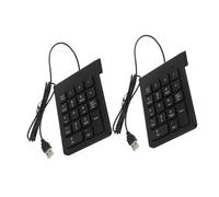 SHINEOFI 2piezas Teclado Portátil USB de Teclas para Contabilidad Financiera Unidades para Ordenador Portátil y PC