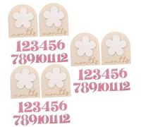 SHINEOFI 3 Juegos De Signos De Accesorios De Mes De Hitos Mensuales Tarjetas De Hitos Mensuales De Madera Marcador De Hitos Mensuales Letrero De Hitos Mensuales Letrero De