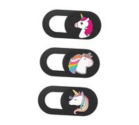 SHINEOFI 3 Piezas de Cámara Web de Cartoon Ultra Fina para Ordenador y Tablet Protección Privacidad y Seguridad Hacking