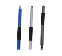 SHINEOFI 3 Piezas Lápiz Táctil Capacitivo Punta Fina Redonda Multifuncional Resistente Metal para Tabletas y Smartphones Colores Gris Plata y Azul Oscuro Herramienta de Escritura Portátil