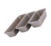 SHINEOFI 3 piezas Molde Rectangular para Pan de Molde Antiadherente Bandejas de Acero al Carbono Reutilizables para Hornear Pan Tostado Horno Doméstico y Comercial