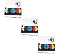 SHINEOFI 3 Piezas pintura de la cara pintura facial para maquillaje de fiesta aceite de pintura facial cuadros halloween body painting pintura suave para el rostro y el cuerpo goma arábiga