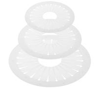 SHINEOFI 3 Piezas Plantilla Circular de Plástico para Hacer Rosetas y Moños Cinta, Herramienta Creativa para Insignias y Bases de Distintivos, Ahorro Manualidades