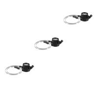 SHINEOFI 3 Piezas reparación de Relojes Lupa Auriculares Lupa Herramientas Lupa de joyero de un Solo Ojo Herramienta relojero Gafas de joyero Lupa Lente óptica acrílica. Black