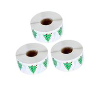 SHINEOFI 3 Rollos Etiquetas Autoadhesivas para Sellado de Regalos Couche Resistente al Desgaste para Decoración