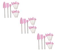 SHINEOFI 3 Series Brocas De Lijado Y Amolado Para Herramientas Rotativas Accesorios De Pulido Para Incluye Cilíndricas De Cilíndricas Cónicas Para Lijar Pulir Y Forma 15 Piezas X 3