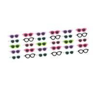 SHINEOFI 3 Series Colgante De Gafas De Moda De Simulación. Encanto Colgante Accesorio Ojo Conformado Llave Encantos De Gafas De Sol A Granel Delicado Dijes Para Pulseras Resina 10 Piezas*3