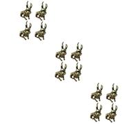 SHINEOFI 3 Series Conejito De Latón Lindo Llavero Accesorios Llavero Retro Encanto Lindo s o Conejo Decoración Colgante De Conejito Colgantes De Latón 4 Piezas X 3