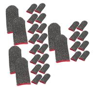 SHINEOFI 3 Series De Juego Consejos De Pantalla Táctil Tocar Móvil Cubrir Guantes De Compresion Guantes Para Jugar Juegos De Mangas De Fibra De Plata Negro 10 Piezas*3