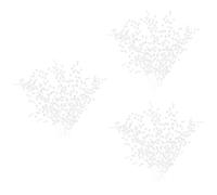 SHINEOFI 3 Series Tallo De La Flor Decoração Christmas Decoration Decoración De San Valentín Falso Ramo Ramitas De Flores Artificiales Flores De Cuentas Planchar 10 Piezas*3