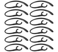 SHINEOFI 30 Ganchos Deportivos Giratorios para Auriculares Inalámbricos 9 MM Negros Accesorios Anticaídas para Fitness y Running Clips de Oreja para Gimnasio y Ciclismo 30 Piezas