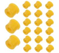 SHINEOFI 30 Piezas Buje de Resorte de Doble Ojo de Goma, Bujes de Motocicleta Amarillo, para Triciclo Eléctrico y Resortes de Doble Ojo, Amortiguación y Confort