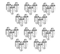 SHINEOFI 30 piezas Cierres Magnéticos de Cobre para Joyería de Resistentes y Brillantes Conectores Pequeños para Pulseras y Collares DIY Diseño Rápido y Compacto para Diario y