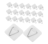 SHINEOFI 30 Piezas Colgadores Adhesivos para Platos Pequeños Soportes para Pared con Fuerte Adhesión Ganchos para Colgar Platos de Exhibición Fácil Instalación Superficies