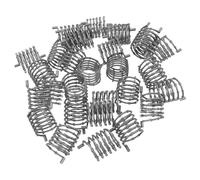 SHINEOFI 30 Piezas Resortes Helicoidales para Valla Miniatura de Alambre de Concertina, Accesorios de Plástico para Barricadas Militares, Compatible Bloques de Construcción, Adecuado