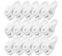 SHINEOFI 30 Piezas Rodillos Nano para Riel de Cortina de PVC Silenciosos Ganchos Abs para Cortinas Domésticas, Deslizador Suave para Rieles Resistentes en Sala y Dormitorio