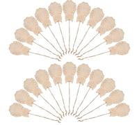 SHINEOFI 30 Unidades Adornos Búho Madera sin Tratar para Manualidades DIY Decoración Colgante Temática Halloween de Madera para Pintar