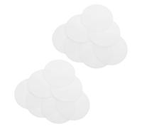 SHINEOFI 30 Unidades Papel Aislante de Fibra Cerámica Ignífugo para Horno Microondas, 30 Hojas Redondas de 70 Mm, Resistente a Alta Temperatura para Manualidades y Fusión de Vidrio,