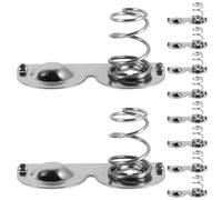 SHINEOFI 30 Unidades Pieza de Resorte para Batería AAA y AA de Acero Resistente Oxidación Conectividad Estable Adecuado para Proyectos en Casa y Viajes