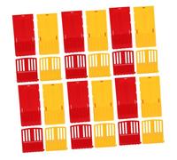 SHINEOFI 32 Piezas Miniature Traffic Barricades Realistic Construction Fences For Micro Landscape Model Village with Durable Lightweight Design