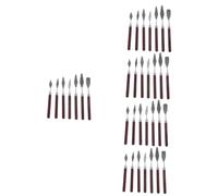 SHINEOFI 35piezas Espátulas De Pintura Para Artistas Para Mezcla y Aplicación De Pintura Óleo y Acuarela Herramientas De Dibujo y Escultura Mango De Madera