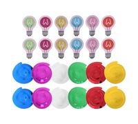 SHINEOFI 36 Juegos Decoración Colgante en Espiral Bombilla de Papel Resistente y Versátil para Espacios Cristianos y Restaurantes, Tamaño 16x10.5 Cm Adecuado para Vacaciones de Verano