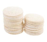 SHINEOFI 36 Piezas Almohadillas Exfoliantes Faciales para Limpieza Cutis de Lufa Natural Suavizan Agua y Uso Versátil Rostro