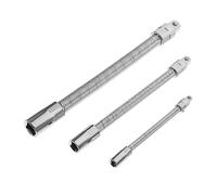 SHINEOFI 3piezas Varilla De Refuerzo Flexible Barra De Extensión De Llave Flexible Para Herramientas Manuales Adaptador De Enchufe Práctico Para Uso Taller