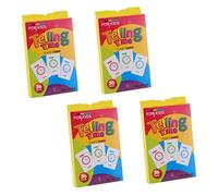 SHINEOFI 4 Cajas Tarjetas Educativas para Aprender la Hora Cajas Flashcards para Primero y Segundo con Reloj Analógico y Digital Juguete Didáctico Portátil para Escuela y