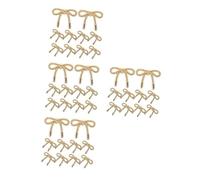 SHINEOFI 4 Juegos Botón De Lazo Kits Automáticos Alfileres De Ropa Accesorios Engrosados Accesorios De Peluche Ropa Cs Encanto Llavero Botones Tejidos Broche Metal Golden 10 Uds * 4