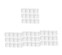 SHINEOFI 4 Juegos Caja De Almacenamiento Cuadrada Vitrina Embalaje Cubo Organizador De Dulces Cajas Favor Piruletas Golosinas Rellenable Bolsas De Cono Dulce Envío Pd Transparent 12 Uds * 4