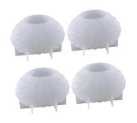 SHINEOFI 4 Moldes De Silicona Para Velas Con Diseño De Concha Para Hacer Velas Perfumadas Y Jabones Artesanales.
